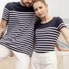 T-shirt marin col rond Bio femme – Image 11