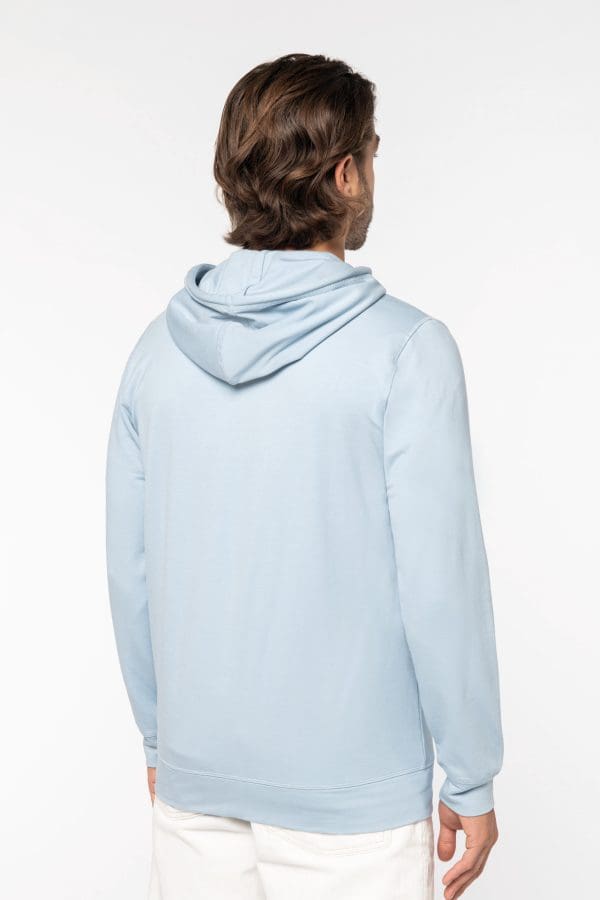 Sweat-shirt écoresponsable zippé à capuche en modal homme – Image 5