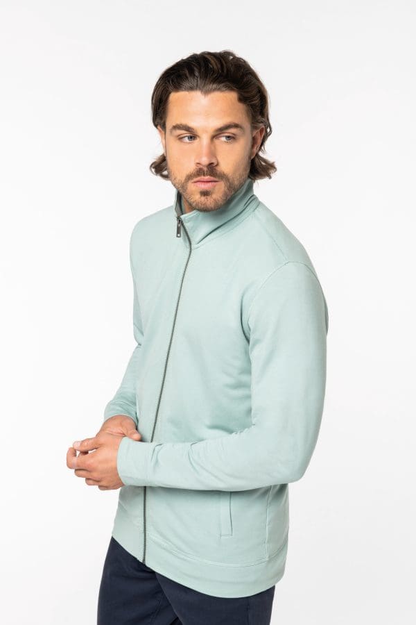 Sweat-shirt écoresponsable zippé en modal homme – Image 4