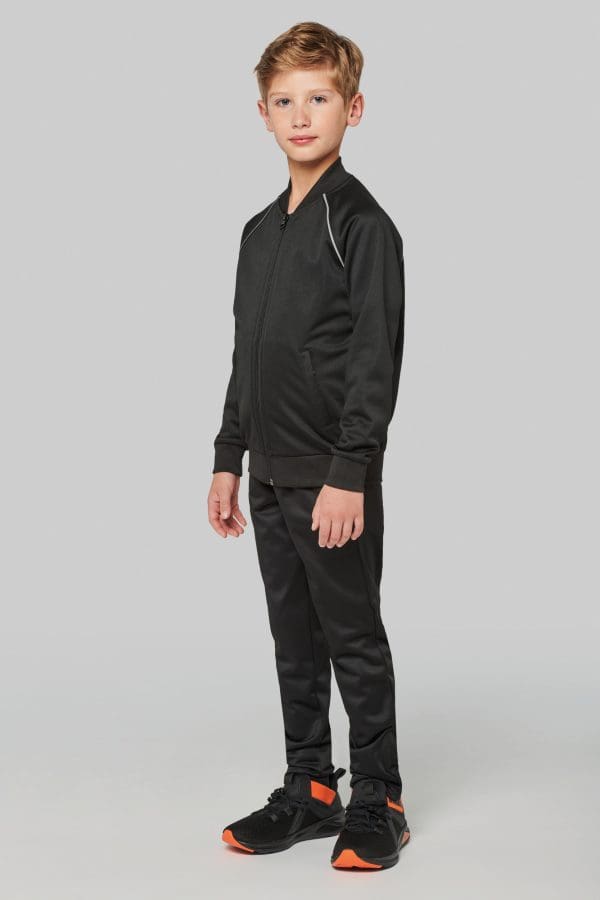 Veste de survêtement zippée avec liseré enfant – Image 7