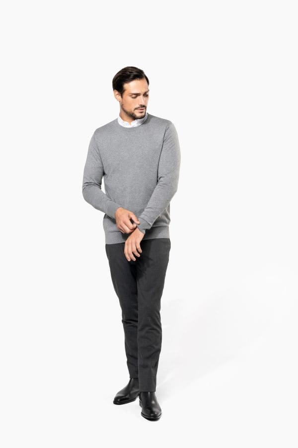Pull Supima® col rond homme – Image 5