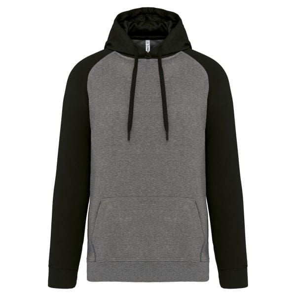 Sweat-shirt à capuche bicolore – Image 7