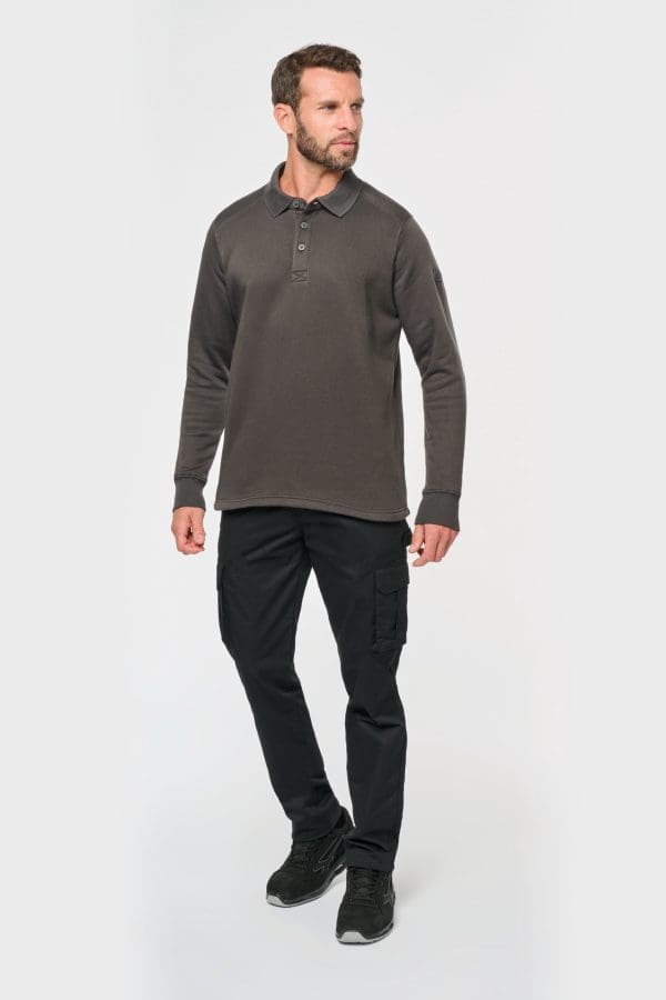 Sweat-shirt col polo homme – Image 6