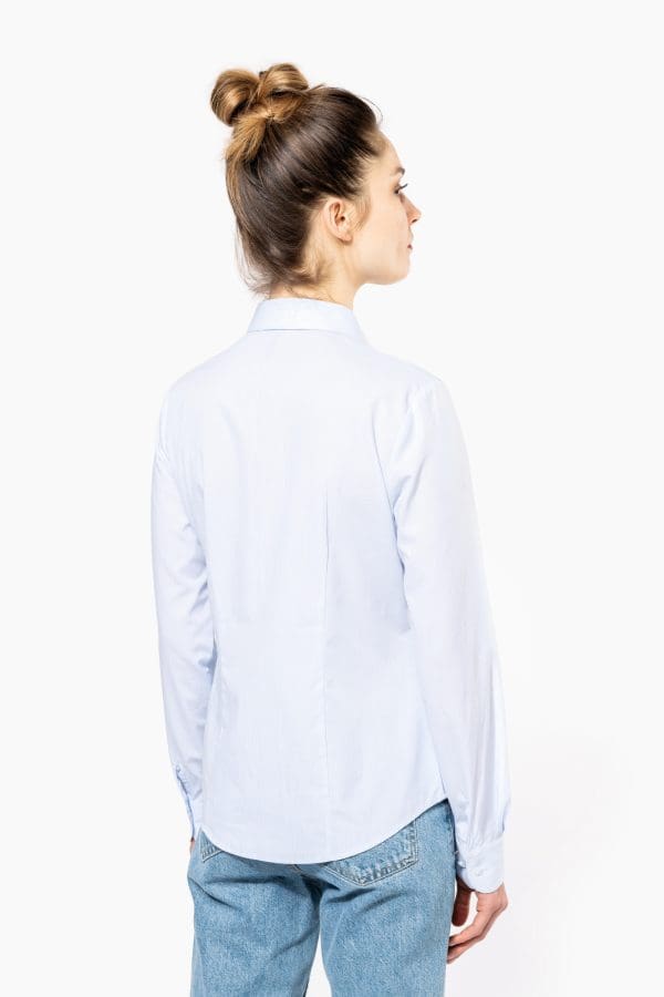 Chemise popeline manches longues femme – Image 3