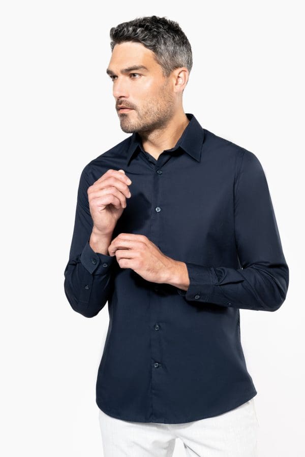 Chemise popeline manches longues homme – Image 4