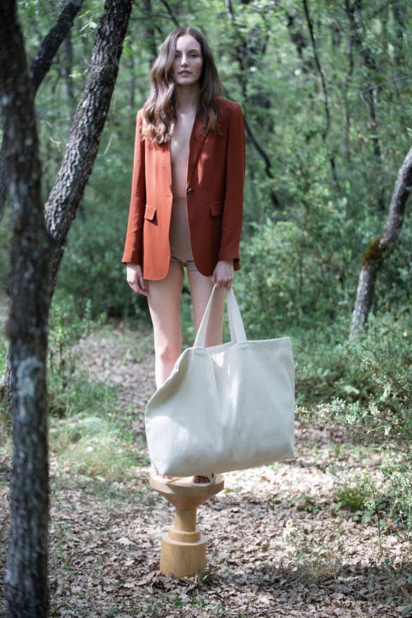 Grand sac de shopping fourre-tout esprit rustique – Image 3