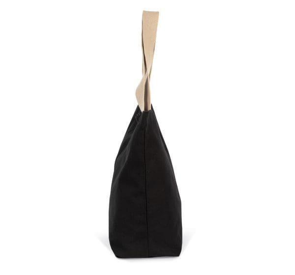 Grand sac shopping recyclé à fond plat – Image 8