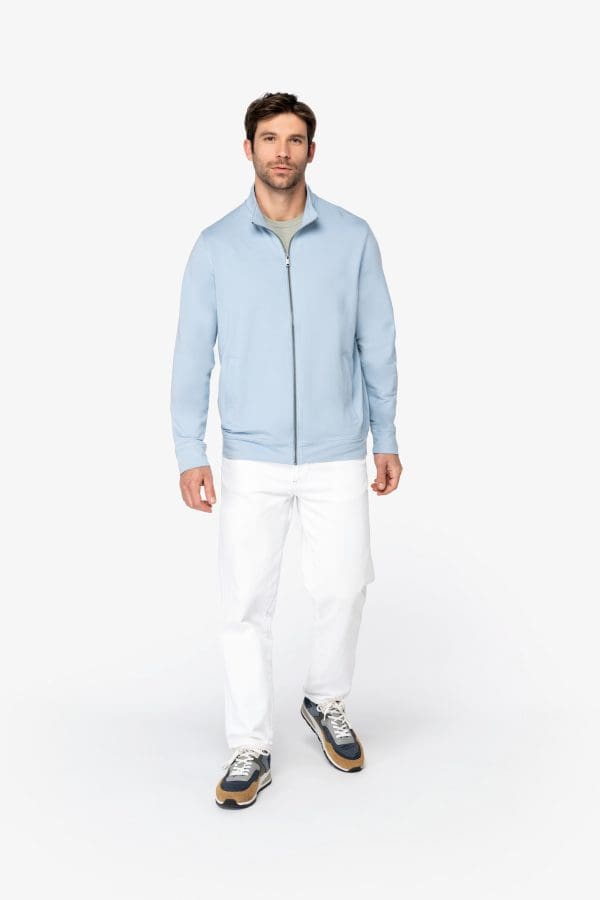 Sweat-shirt écoresponsable zippé en modal homme – Image 66
