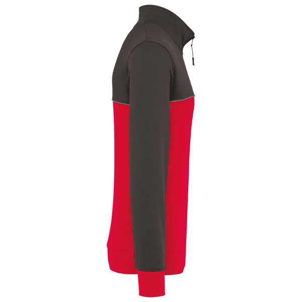 Sweat-shirt écoresponsable col zippé unisexe – Image 565