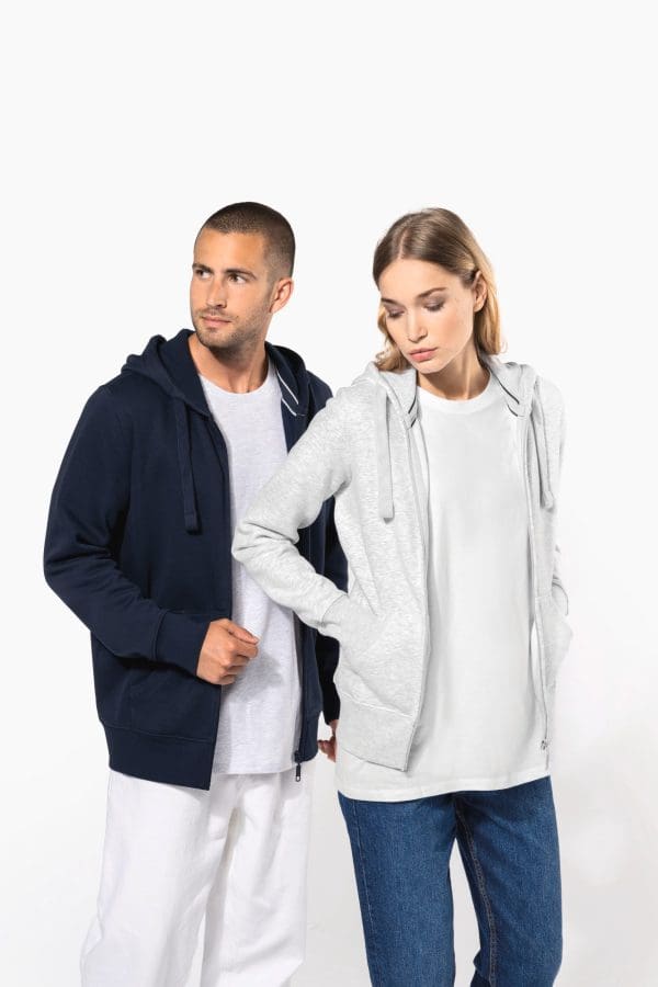 Sweat-shirt zippé capuche femme – Image 351