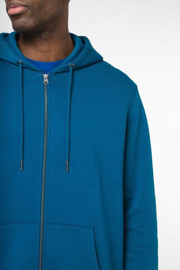 Sweat-shirt écoresponsable zippé à capuche unisexe – Image 1337
