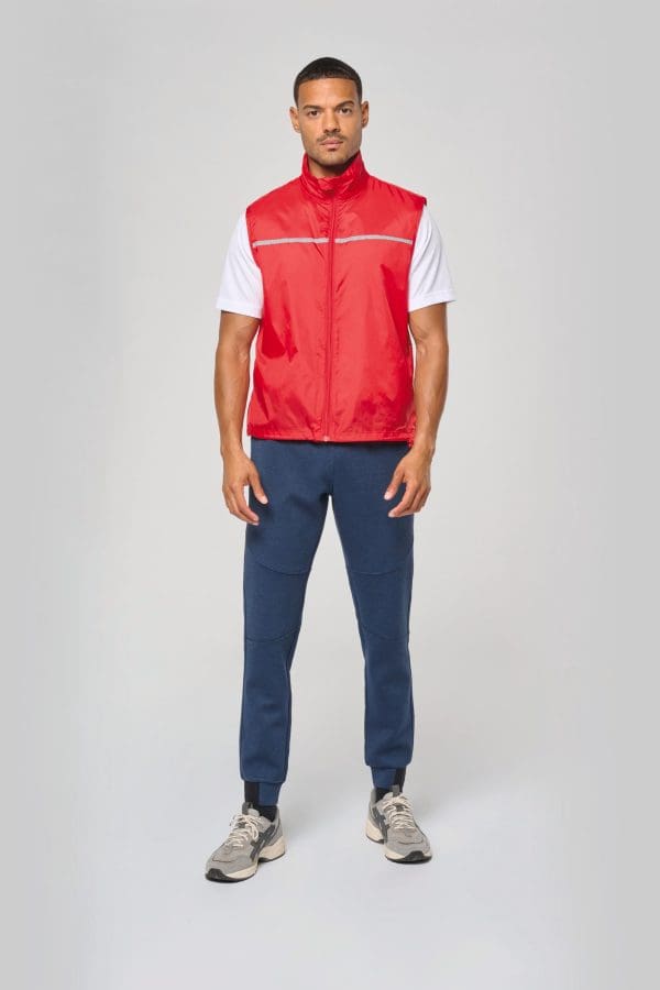 Runner - gilet d'entraînement dos filet unisexe